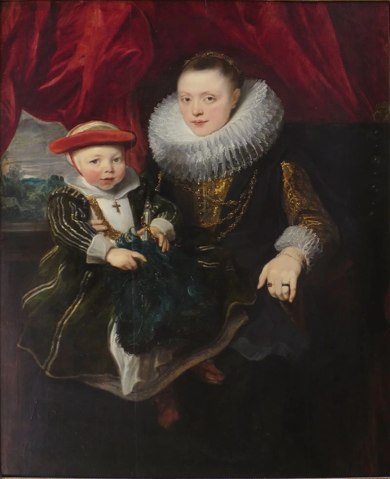 Ritratto di una giovane donna col bambino - Hermitage, San Pietroburgo